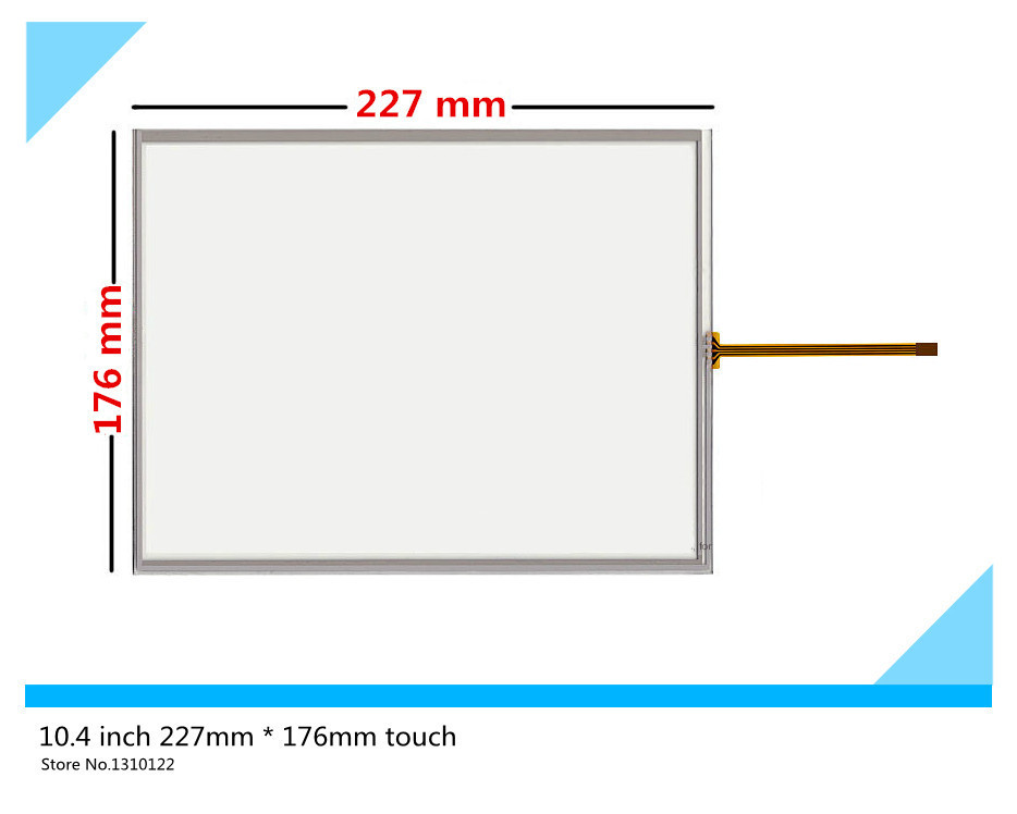 10.4 inch 4 wire 227mm*176mm Resistive Touch Screen Digitizer for MP277-10 TP270-10 LSA40AT9001 ; Tsudakoma ZAX-N Free shipping