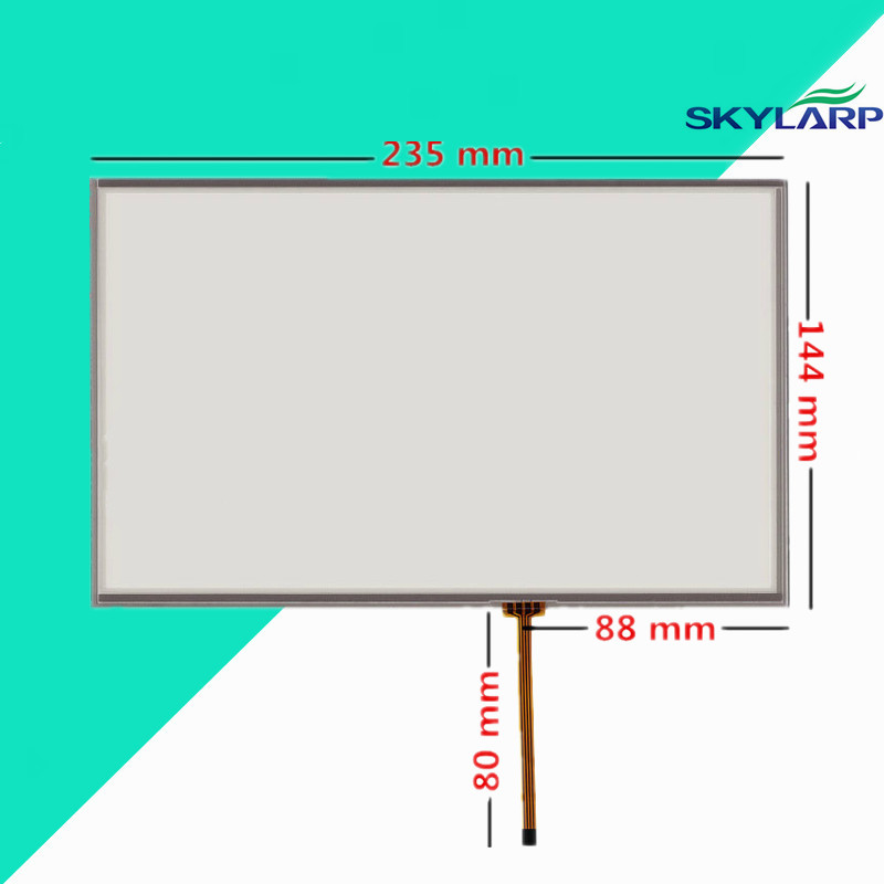 10.2 inch 4 wire 235mm*144mm Resistive Touch Screen Digitizer for Industrial equipment