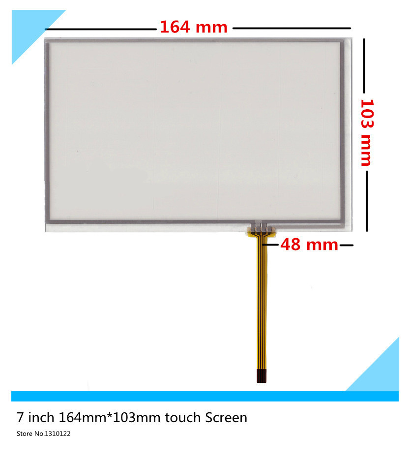 7''inch 4 wire 164mm*103mm Touch Screen Digitizer Car navigation DVD AT070TN83 V.1 AT070TN84 82 touch panel