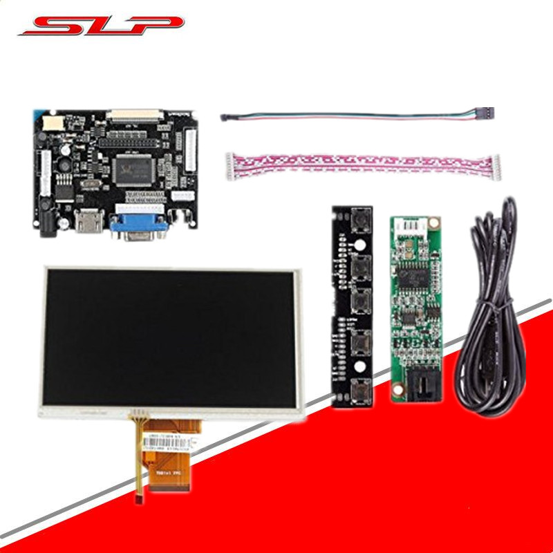 7inch Complete LCD Display Touch Screen TFT Monitor AT070TN90 HDMI VGA Input Driver Board Controller Raspberry Pi