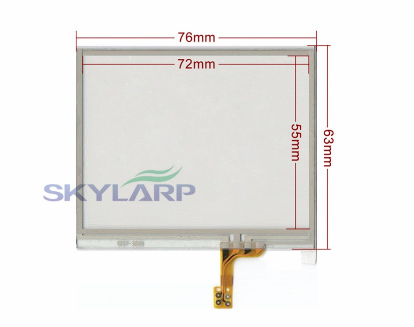 3.5 Inch Touch Panel for 3.5 TFT LCD Module for LQ035NC111 LQ035NC211 76mmx63mm touch panel Glass Free shipping