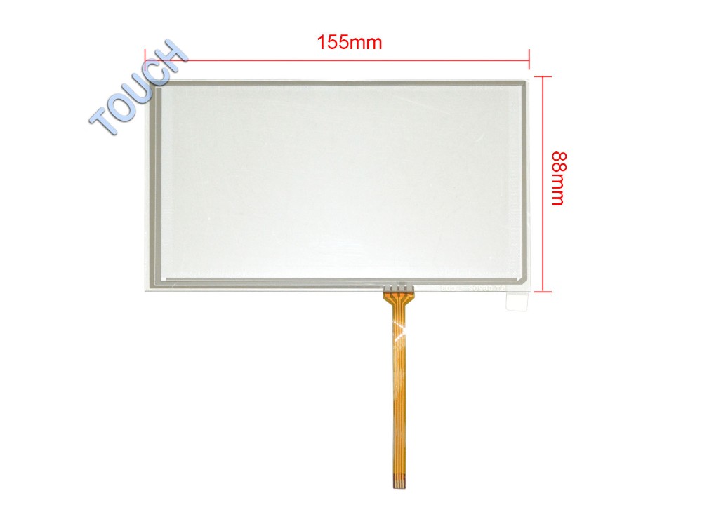 6.2 4 Wire Resistive Touch Screen Panel Digitizer for HSD062IDW1 TM062RDH01 155mm x 88mm Screen touch panel Glass Free shipping