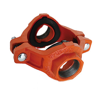FM UL approved ductile iron grooved mechanical cross tee for fire protection grooved fittings