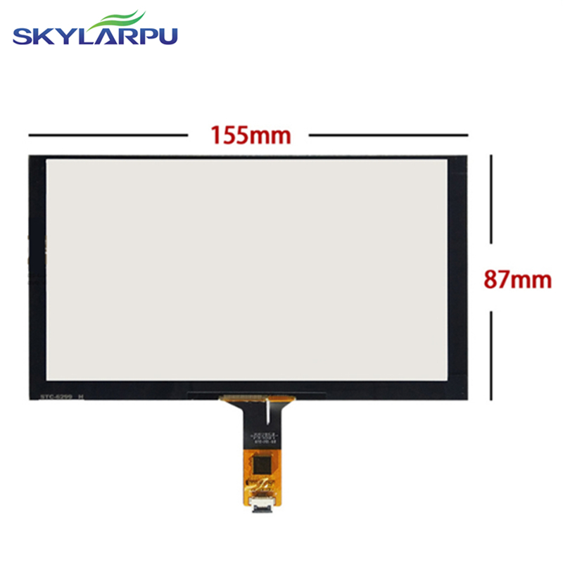 155mm*87mm Capacitive touch panel Glass External screen of touch screen 155mmx87mm Handwritten screen Free shipping