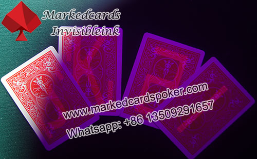 Marked Bicycle playing cards/invisible ink contact lenses/ GS marked cards supplier