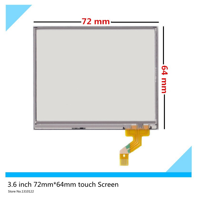 3.5''inch Touch panel 4 wire 72mm*64mm Resistive Touch Screen Digitizer for Innolux PT035TN01 v.6 touch Glass