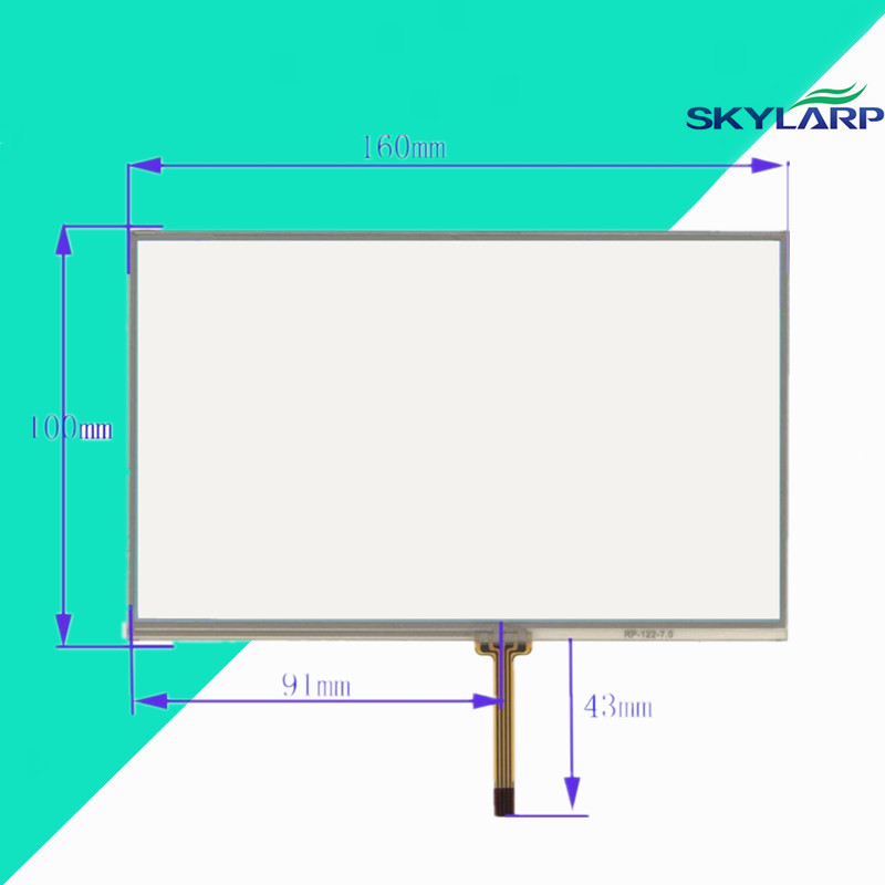 touchscreen 160*100mm 160mm*100mm KR070PC5S touch digitizer glass panel Free shipping