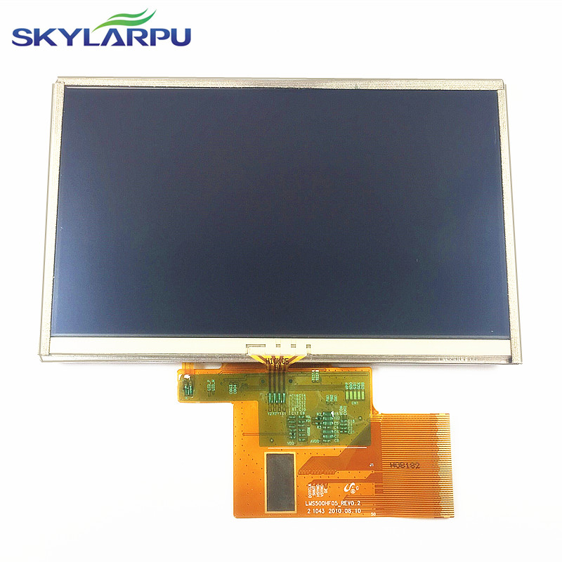 5 inch LMS500HF05-002 For TomTom XXL 530 540 GPS LCD display screen with touch screen digitizer panel free shipping