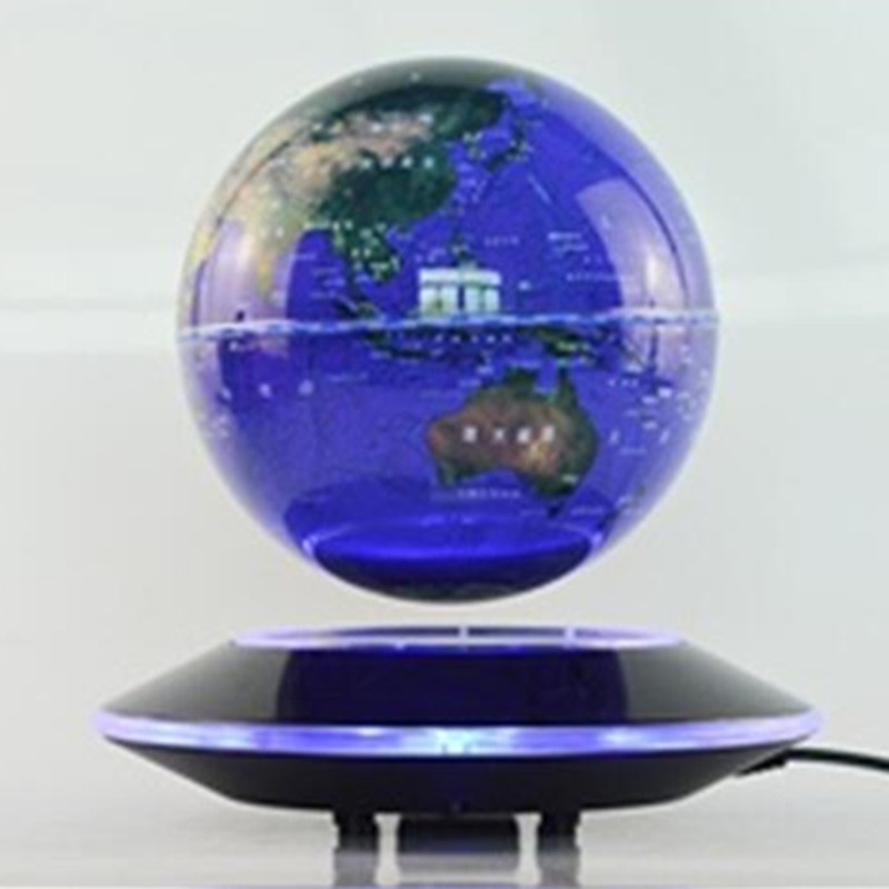 ABS material 6inch maglevlevitation floating globe with lighting