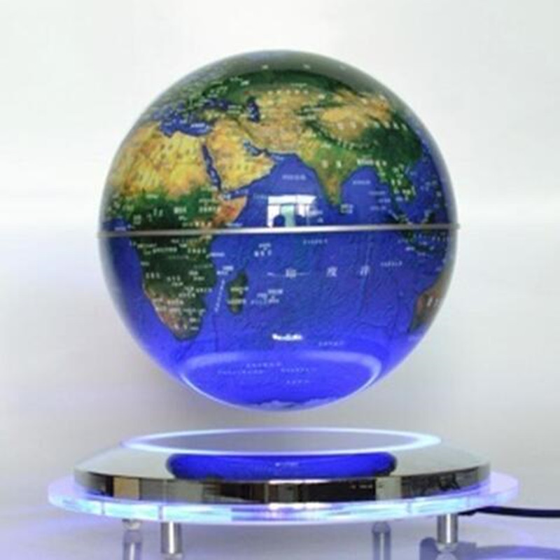 ABS+Acrylic material 6inch floating globe for gift