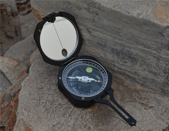 Brunton Type Metal Magnetic Geology compass with clinometer