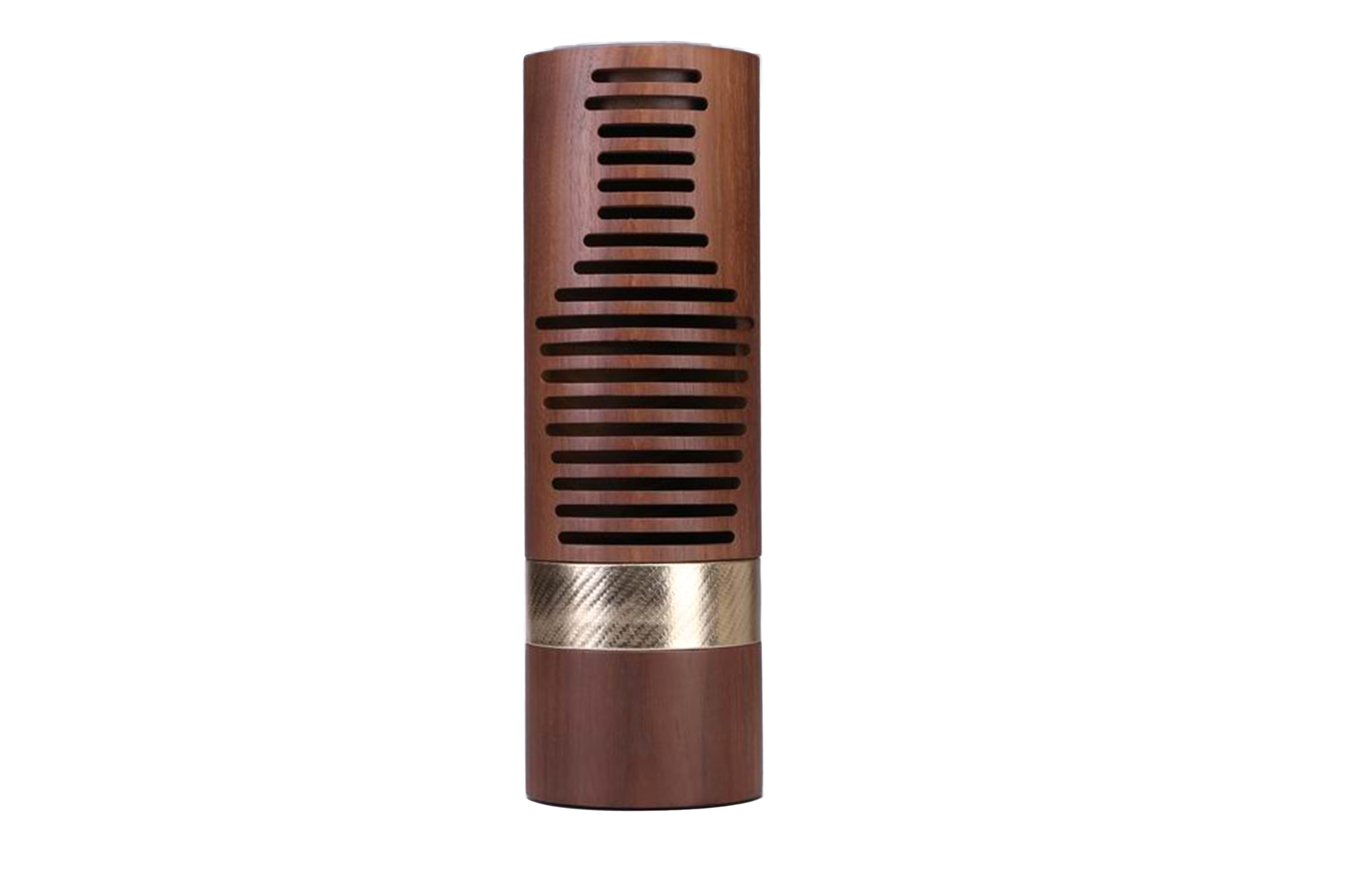 Cylindrical NC Flat Lacquered Black Walnut Solid Wooden Packaging and Wine Gift Box