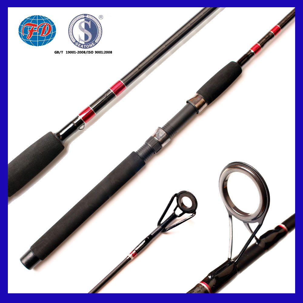 FD013 2.13m IM6 carbon blanks by glass yarn wrapping fishing rod for saltwater