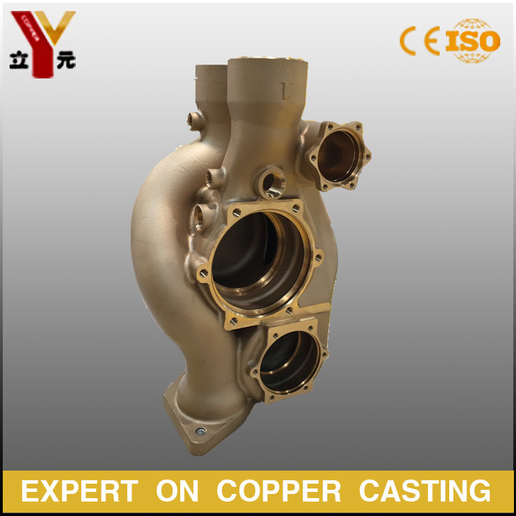 ODM precoated sand casting complex bronze pump / brass valve  body manufacturer