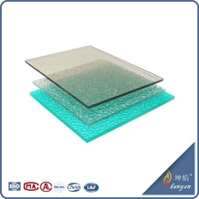 China supply embossed pc sheet for rain protection in window and door
