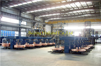 Upward casting copper rod production line 