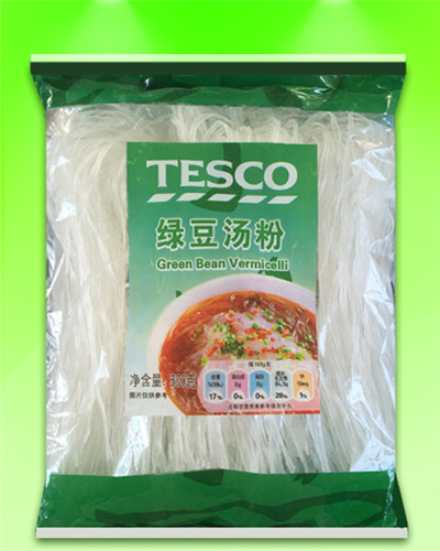TESCO brand Straight Thick/Wide Vermicelli 500G(18-20double)OEM accept