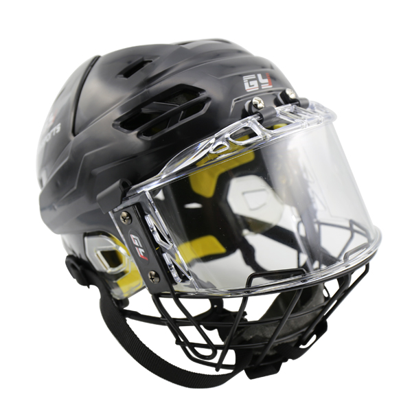 Innovative Vented PP Ice Hockey Helmet With Eye Shield Mask Combo