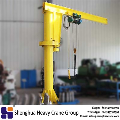 China HSHCL Floor pillar mounted jib boom crane 10ton