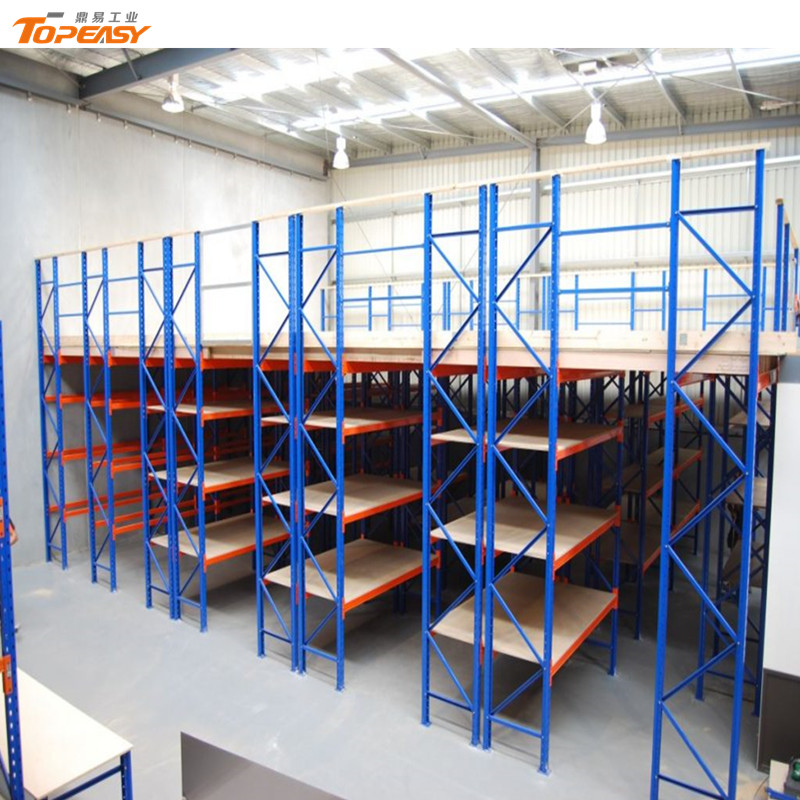 2 tier industrial warehouse storage steel mezzanine rack