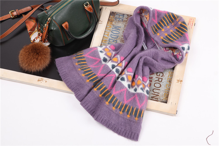New Design cute baby balaclava baba knitted child brocade shawls    