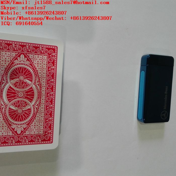 XF Benz Electronic Lighter Camera For Invisible Ink Bar-Code Marked Playing Cards For Poker Analyzer