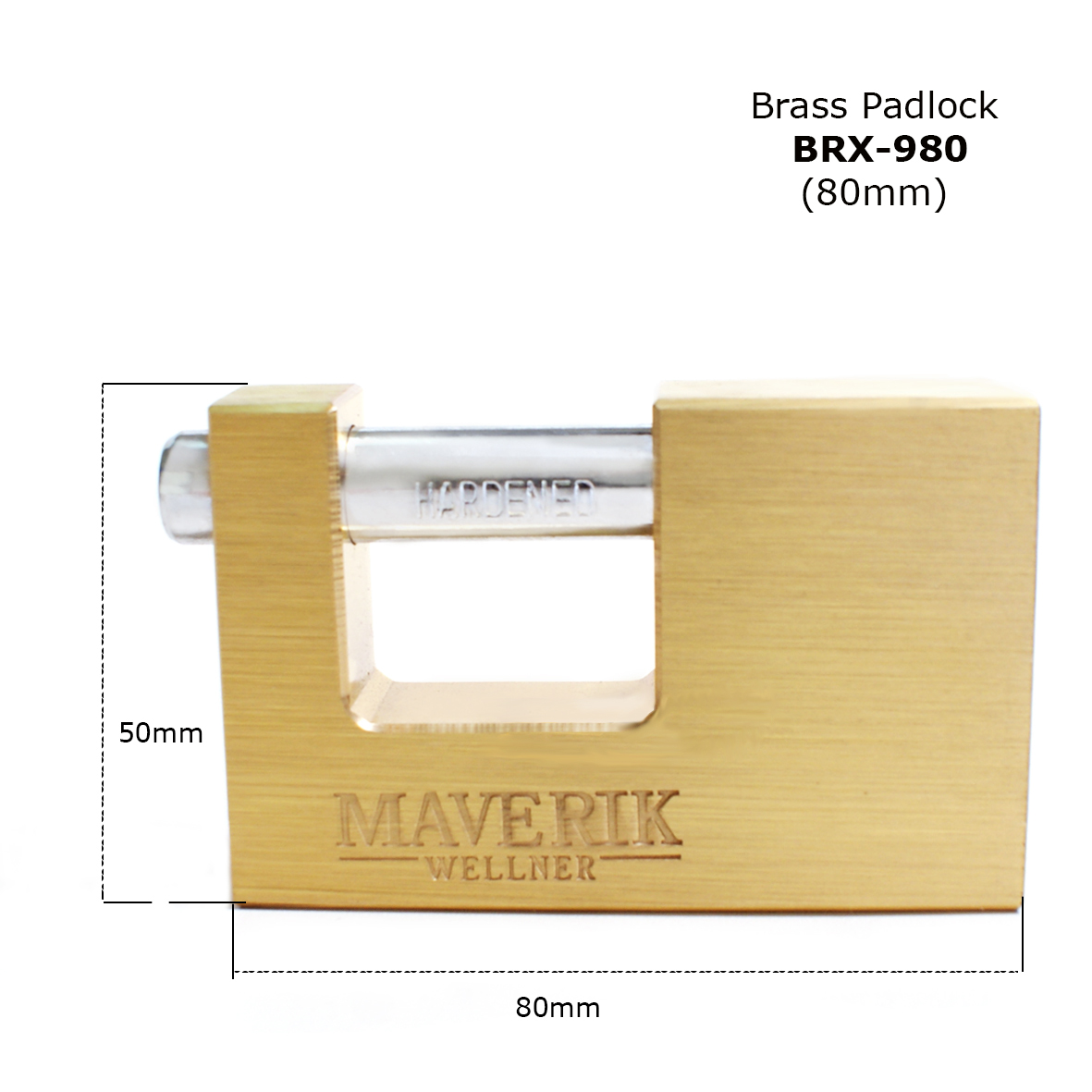 New arrival BRX-980 More strong & durable Solid brass padlock
