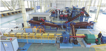 Ball skew rolling mill production line