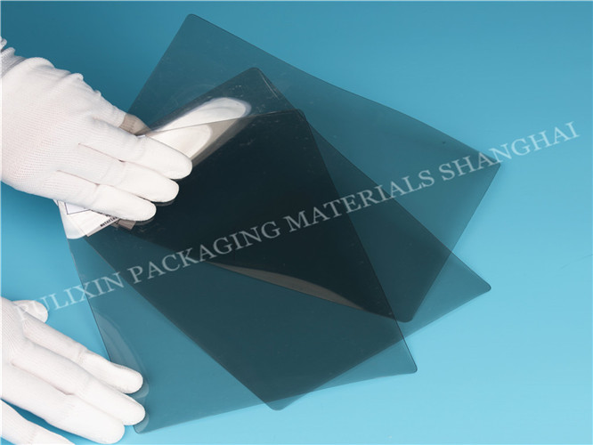 Coated PET conductive sheet roll for electronic packaging for vacuum forming