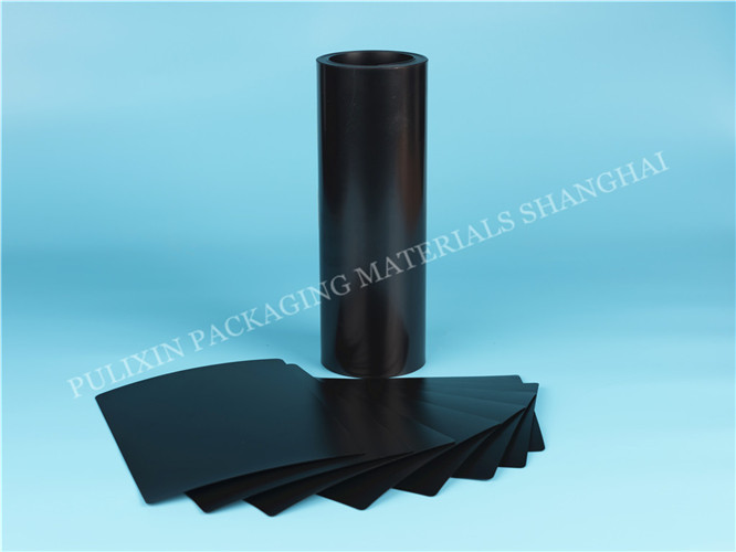 HIPS&PP black embedded plastic film with resistance value 10E3-10E11ohms sheet roll for thermoforming for electronic packaging