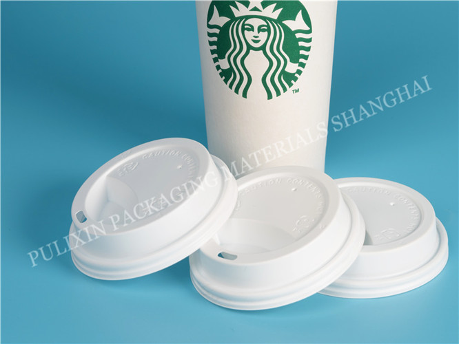 Polypropylene matte white color food grade packaging material for cover of Starbucks coffee for thermoforming