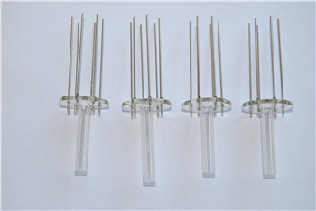 PB-601 six-pin glass button stem kovar flat circular core column