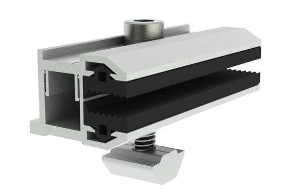 Honunity Technology Adjustable Thin Film Inter Clamp Kit for frameless solar panels installation