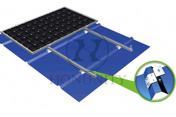 Honunity Technology Aluminum Solar Trapezoidal Hook for Solar Power Installation on Metal Roof