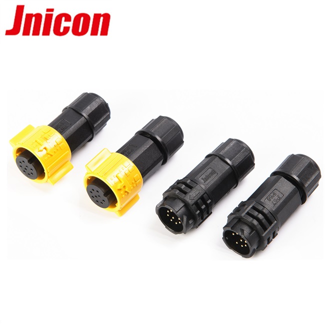 M19 bulkhead 1.5-11 mm Wire Gauge Male Female Plug 2 Pin LED Waterproof Connector Cable