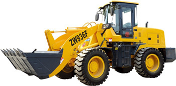 China Weeloader with front end loader attachment factory