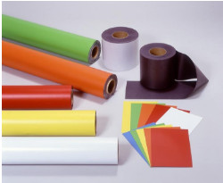 Adhesive flexible magnetic sheets rubber roll paper magnetics