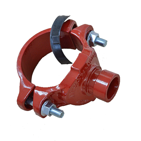 Mechanical Tee Grooved outlet ductile iron grooved fittings with FM/UL