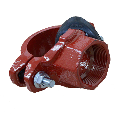 Mechanical Tee Threaded outlet ductile iron grooved fittings with FM/UL
