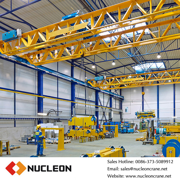 Customized factory used double beam 20 ton overhead crane