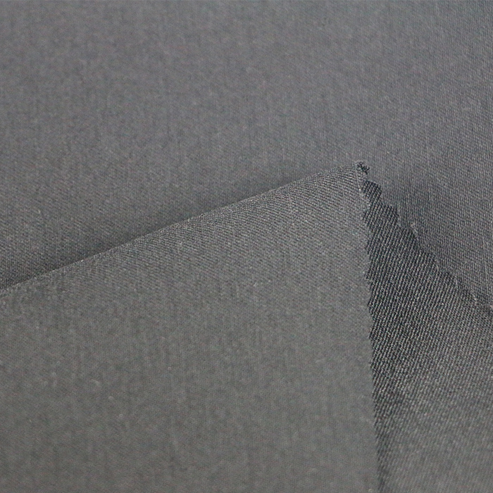 74%rayon 22%nylon 4%spandex 10S black twill begline woven fabric