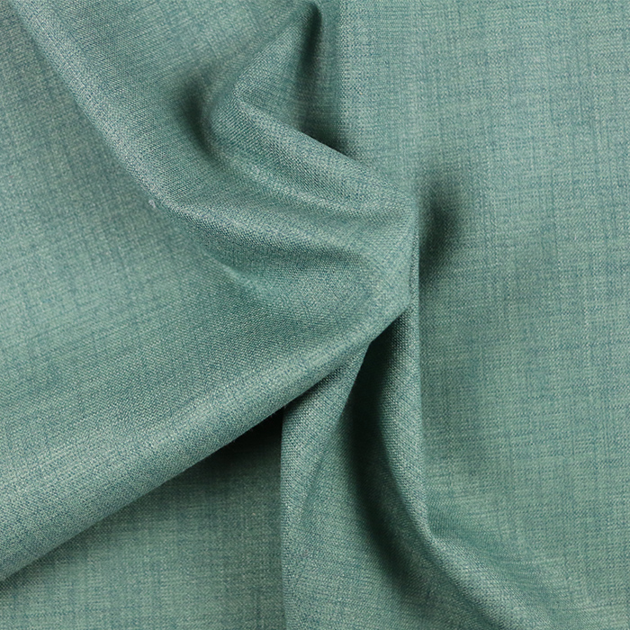 44%polyester 43%rayon 8%nylon 5%spandex green flat stretch woven fabric