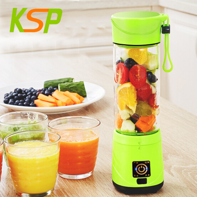 KSPA1 2 in 1 Electric Mini Portable Travel Shake N Take Blender Citrus Orange Vegetable Juicer