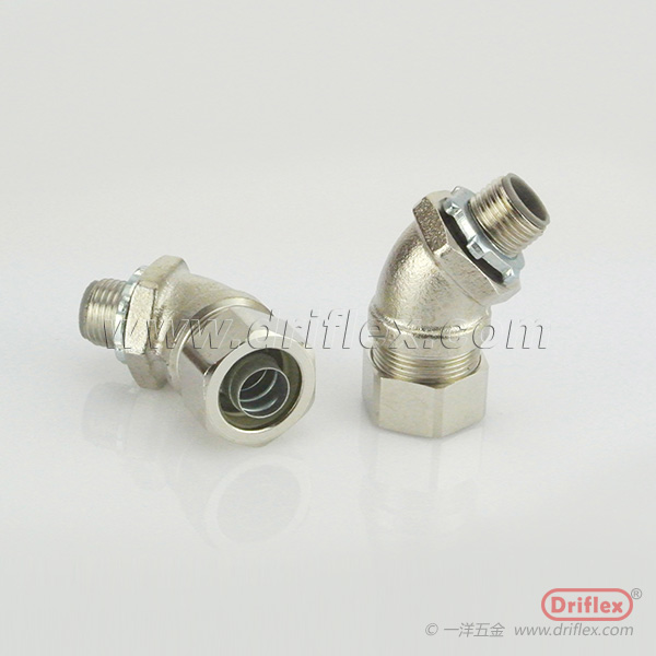 HOT SELLING Nickel Plated Brass 45d Angle Liquid-tight Conduit Fittings