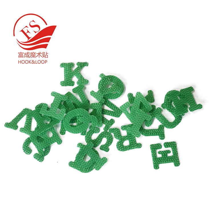 Customized colorful nylon hook&loop letters to learn English quickly