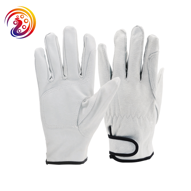 half pigskin and half canvas transport factory barbecue protective work gloves
