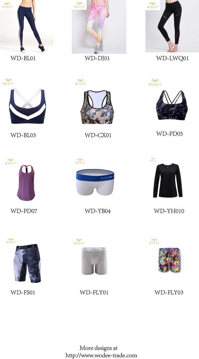Wholesale sportswear/activewear manufacturer in China