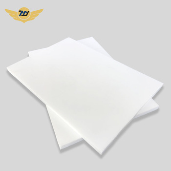 White 100% Virgin PTFE Molded Sheet Teflon Plastic Plate