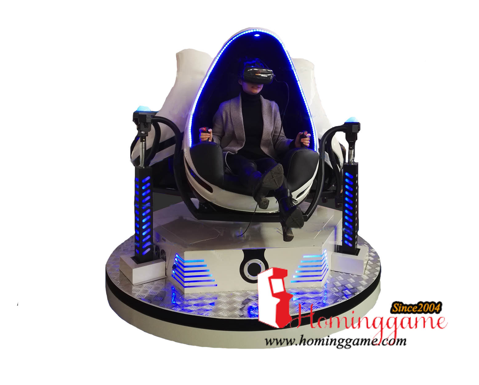 HomingGame Hot Sale 2 Seats 9D VR Egg Reality Cinema Video Arcade Game 