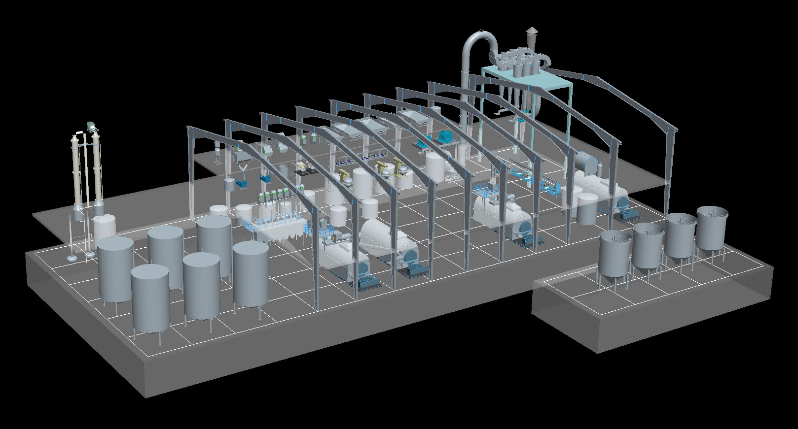 Full-automatic Corn starch design/processsing/process production line/making line/machines